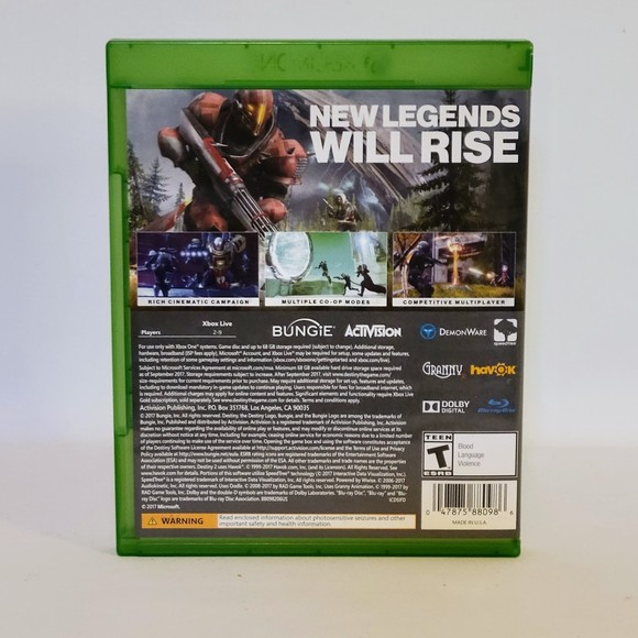 Destiny 2 Microsoft XBOX One Game (2017). Preowned. - Picture 2 of 4